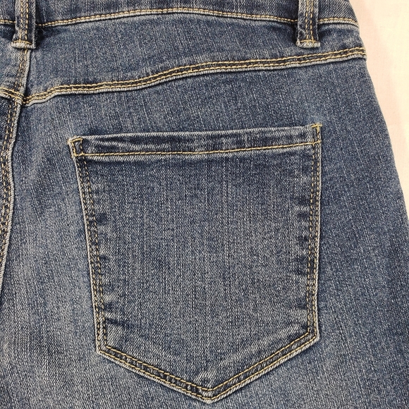 d.jeans High Waist Bermuda Womens Shorts 8 Medium Blue Denim - Picture 6 of 12